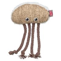 Trixie kwal stof / pluche met kattenkruid / catnip beige / wit