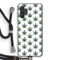 Weed: Samsung Galaxy A32 5G Transparant Hoesje met koord