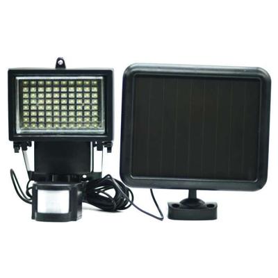 GALIX Zeer verlichte zonne-spot met aanwezigheidsmelder - 80 LED's - Zwart