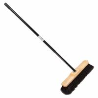 Beumag Houten binnenbezem - B28 cm - inclusief metalen telescoopsteel - zwart - 80 tot 130 cm