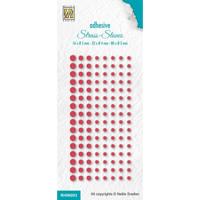 Nellie's Choice • zelfklevende strasssteentjes ø3-5mm kerstrood 128st.