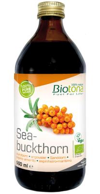 Biotona Seabuckthorn juice bio 500 Milliliter Biotona Seabuckthorn juice bio 500 Milliliter