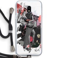 Dissimulation du réel: Samsung Galaxy J3 (2017) Transparant Hoesje met koord