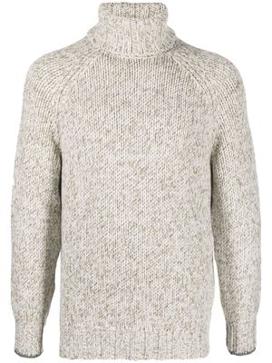 Brunello Cucinelli pull en maille à col roulé - Gris