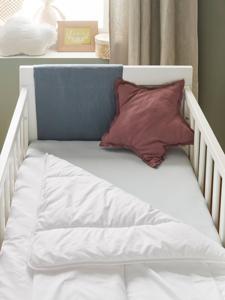 Anti-huisstofmijt en anti-bacterieel babydekbed wit