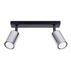 Plafondlamp WINX 2 zwart/chroom