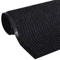 Deurmat 90x60 cm PVC zwart