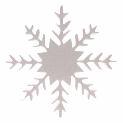 Piepschuim ijskristal vorm - wit - 30 x 5 cm - hobby/knutselmateriaal - DIY sneeuwvlok