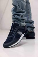 Emporio Armani EA7 X8X027 Sneakers Heren Donkerblauw - Maat 43 1/3 - Kleur: Donkerblauw | Soccerfanshop