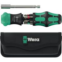 Wera kraftform kompakt 28 ra met etui, 6-delig bitset (zwart/groen)
