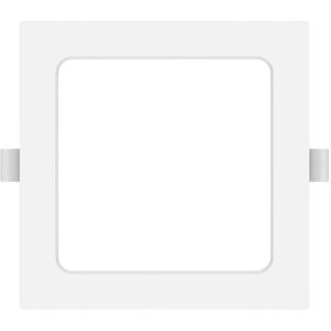 LED Downlight Pro - Aigi Trinko - Inbouw Vierkant 9W - Helder/Koud Wit 6500K - Mat Wit - Kunststof - 145mm