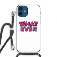Whatever: iPhone 12 mini Transparant Hoesje met koord