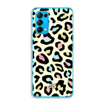 Leopard pattern: Oppo Find X3 Lite Transparant Hoesje