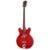 Guild Newark St. Collection Starfire I Bass LH Cherry Red linkshandige semi-akoestische basgitaar