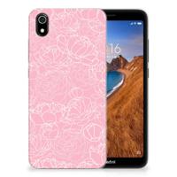 Xiaomi Redmi 7A | TPU Case | White Flowers