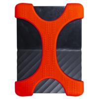 X type 2 5 inch draagbare harde schijf silicone case voor 2TB-4 TB WD & SEAGATE & Toshiba draagbare harde schijf zonder gat (rood)