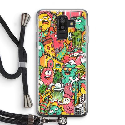 Vexx City: Samsung Galaxy J8 (2018) Transparant Hoesje met koord