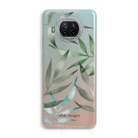 Tropical watercolor leaves: Xiaomi Mi 10T Lite 5G Transparant Hoesje