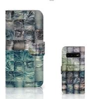 Wallet Case met Pasjes Samsung Galaxy S10 Plus Spijkerbroeken Wallet Case met Pasjes Samsung Galaxy S10 Plus Spijkerbroeken