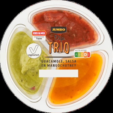 Jumbo Dip Trio Guacamole, Salsa en Mangochutney 150 g
