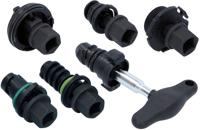 KS TOOLS olie service inzetstuk set oil special profile set 6pcs. 3/8"