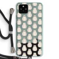 Uilen: Pixel 5a 5G Transparant Hoesje met koord