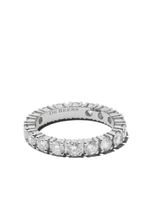 DE BEERS anneau DB Classic Full Eternity en platine pavé de diamants - Argent - thumbnail