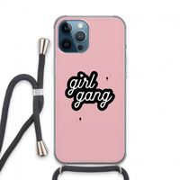 Girl Gang: iPhone 13 Pro Max Transparant Hoesje met koord