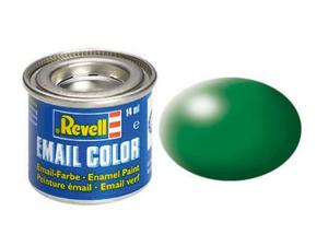 Revell Leaf green, silk RAL 6001 14 ml-tin schaalmodel onderdeel en -accessoire Verf