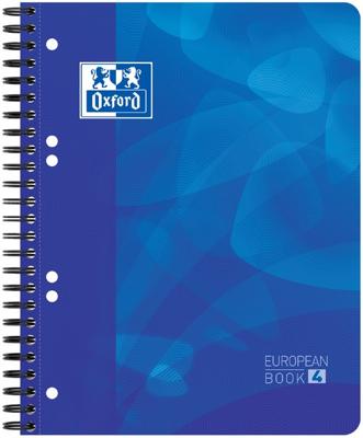 Oxford projectboek A5+ 6-gaats lijn 120 vel blauw