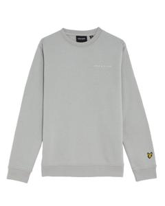 Lyle & Scott winter sweater jongens - Grijs mirage - Script