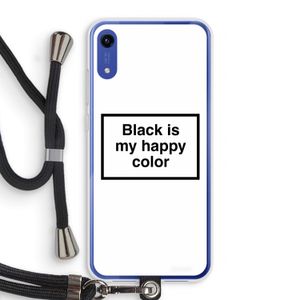 Black is my happy color: Honor Play 8A Transparant Hoesje met koord