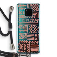 Marrakech Pink: Huawei Mate 20 Pro Transparant Hoesje met koord