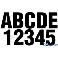 GS41473 - ZWARTE LETTERS EN CIJFERS SET - NIEUW