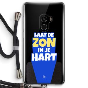 Laat de zon in je hart: Xiaomi Mi Mix 2 Transparant Hoesje met koord