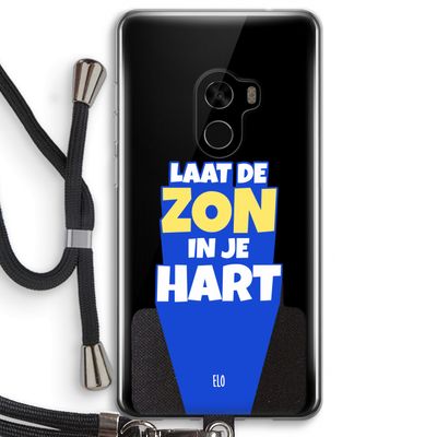 Laat de zon in je hart: Xiaomi Mi Mix 2 Transparant Hoesje met koord
