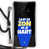 Laat de zon in je hart: Xiaomi Mi Mix 2 Transparant Hoesje met koord