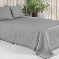 Dommelin Dommelin Sprei Chicago Satijn 300TC Zilver 260x280 cm Dommelin Dommelin Sprei Chicago Satijn 300TC Zilver 260x280 cm