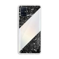 Zwart marmer: Galaxy A51 4G Transparant Hoesje