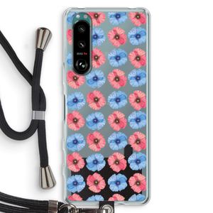 Klaproosjes: Sony Xperia 5 III Transparant Hoesje met koord
