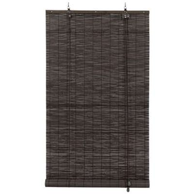 Fenstr Rolgordijn bamboe antraciet - 60x180 cm - Leen Bakker