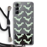Dinos: Samsung Galaxy S21 Transparant Hoesje met koord