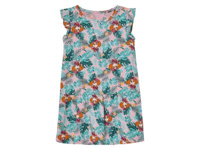 Kinderjurk (roze/groen, 122/128)