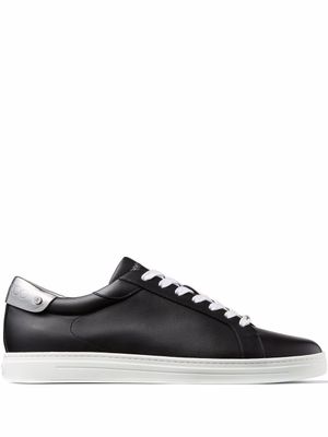 Jimmy Choo baskets Rome/M en cuir - Noir
