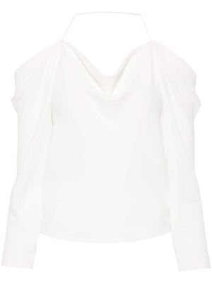 IRO blouse drapée Poani à épaules dénudées - Blanc