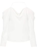 IRO blouse drapée Poani à épaules dénudées - Blanc