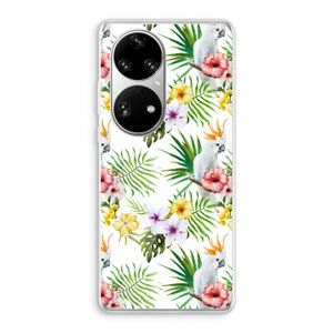 Gele kuif: Huawei P50 Pro Transparant Hoesje