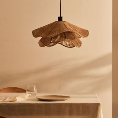 Kave Home Lampenkap 'Pontos' Dubbel, Jute, 50cm