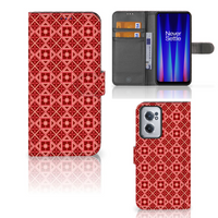 OnePlus Nord CE 2 Telefoon Hoesje Batik Rood