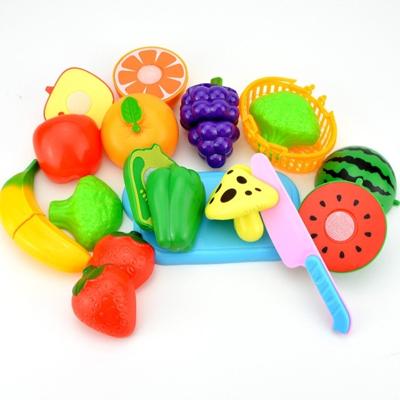 Doen alsof spelen plastic voedsel speelgoed snijden fruit groente voor kinderen willekeurige kleur en stijl 12 stuks/set